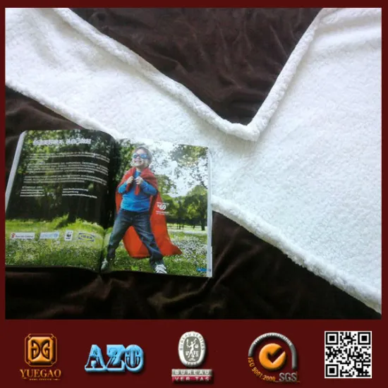 Life comfort solid color berber sherpa fleece blanket
