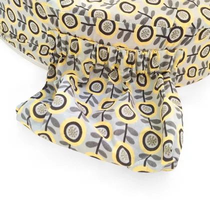 Velvet Fabric Air PU Foam Ergonomic Newborn Breastfeeding Pillow