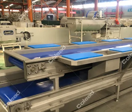 8 station vegetable selection and conveying machine