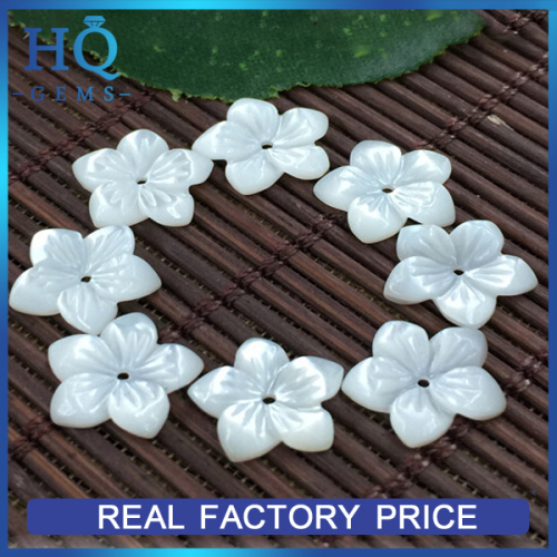 White Shell Gems Carved Shell Beads Pearls Flower carved flower