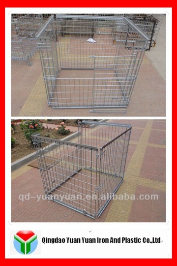 folding metal mesh wire container