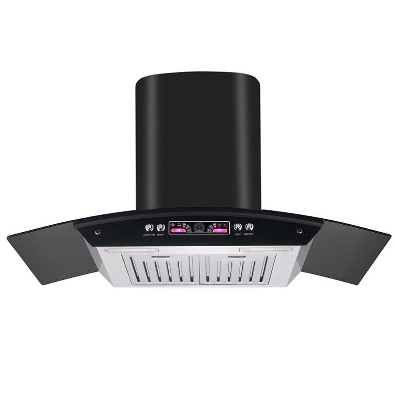 900mm Stainless Steel Wall Mounted Auto Clean Ventilation Hood Communal Kitchens Smoke Grease Extractors Cooker Hood