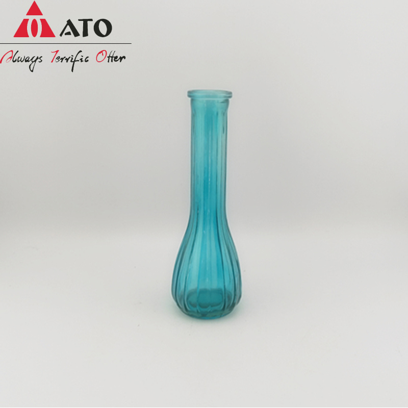 ATO Hammer Shape Houseware Cheap Colorful Glass Vases