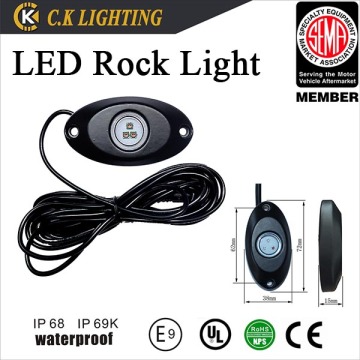 New arrival!! Small size 2years warranty jeep led rock light with 6pods and 8pods