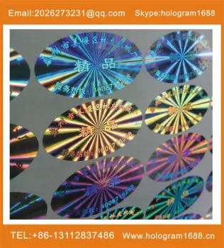 customized transparent hologram label