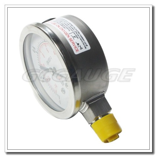 High Quality 2.5inch 63mm Stainless Steel Bottom Connection Wika Vacuum