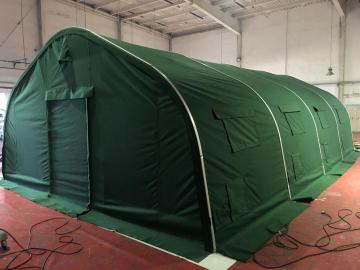Durable Tent Has Metallic Frame with Canopy