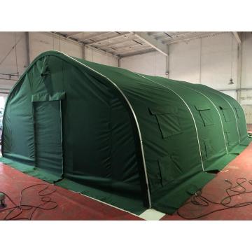 Durable Tent Has Metallic Frame with Canopy