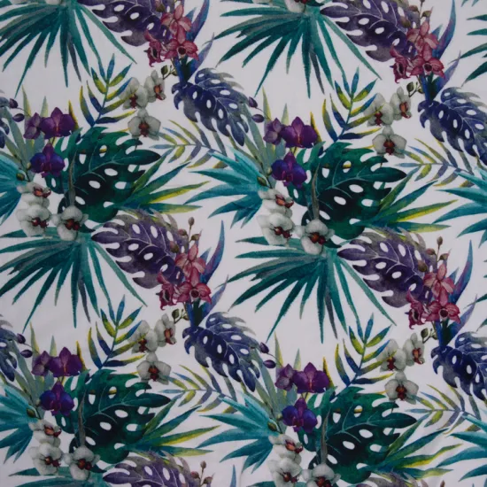 High Quality 95% Rayon 5% Spandex Digital Print Hawaii Style Breathable Knit Fabric