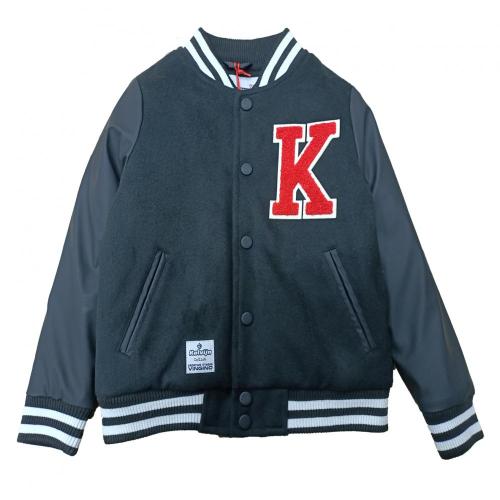 Boy's Pu sleeve bomber jackets