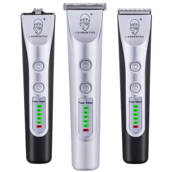 Buy 3-Knife Professional Cordless Rechargeable Electric Hair Clipper Online