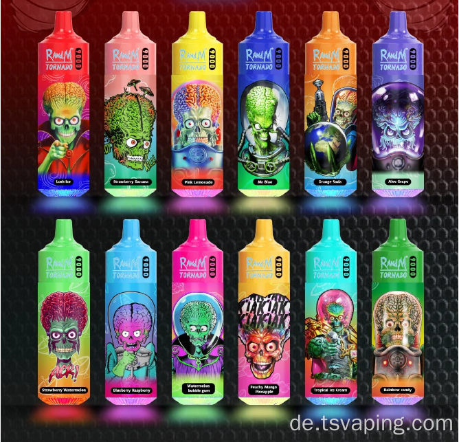 Einwegvolf 9000 Puffs Großhandel wiederaufladbarer Vape