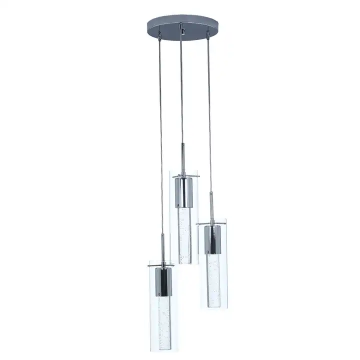 Glass Rectangle Restaurant Drum Pendant Lighting for Kitchen Chandelier