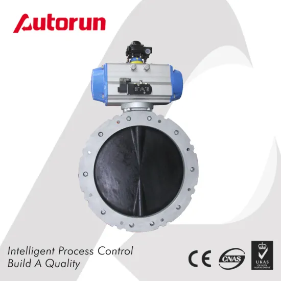 Dn100 Dn200 Dn300 Cement Pneumatic Butterfly Valve