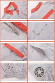 Work Clothes With Automatic Cooling System Battery Cooling Clothing Outdoor Working OUBOHK