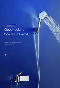 2-Function Brass Bathroom Shower Faucet Set