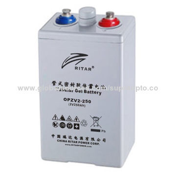 2V/250Ah Gel Battery for Solar, Telecom, Cyclic Usage at Extreme Temperature FiledNew