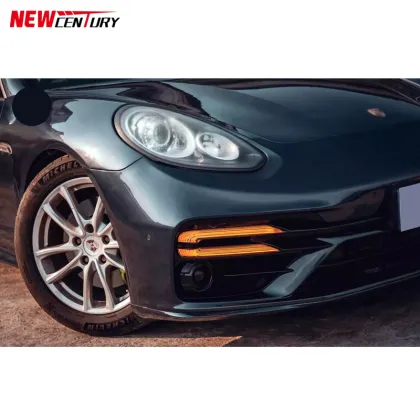 970 Upgrade 971Turbos Front Bumper Parallel Bar Lamp for 2014-2016 Porsche Panamera