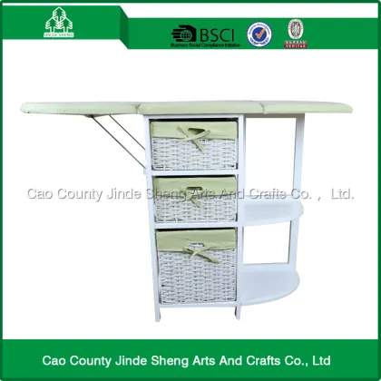 Hot sell home furniture beautiful wooden desktop ironing board / folding ironing board cabinet