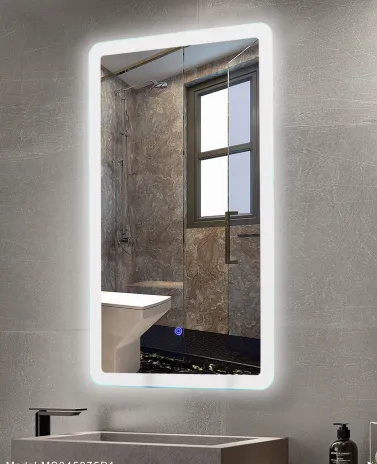 IP44 Waterproof Bathroom LED Mirror with Defogging Function, Touch Switch & Copper-Free Silver Glass