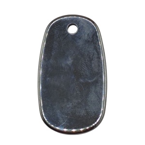 Hematite Flat Tag Pendant(Approx-22x38x5mm)