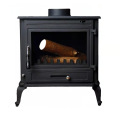 Indoor Wood Burning Cast Iron Stove - Antique Fireplace Heater