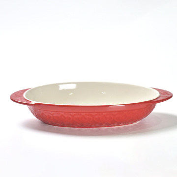 Casserole stoneware oval ceramic household baking dishes
