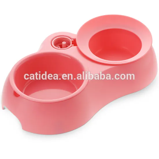 Cat Water And Food Feeder Plastic Pet Bowl