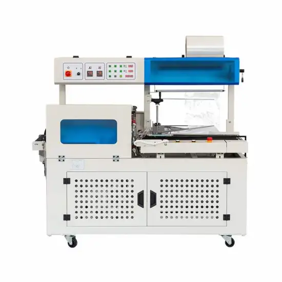 L-shaped Sealing & Cutting Heat Shrink Packaging Machine for Plastic Film Outer Packaging of Food & Cosmetics