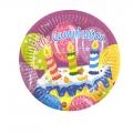 Party paper plate happy birthday 3