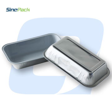 JX-215 white lacquered Aluminium Foil Dish With Lid
