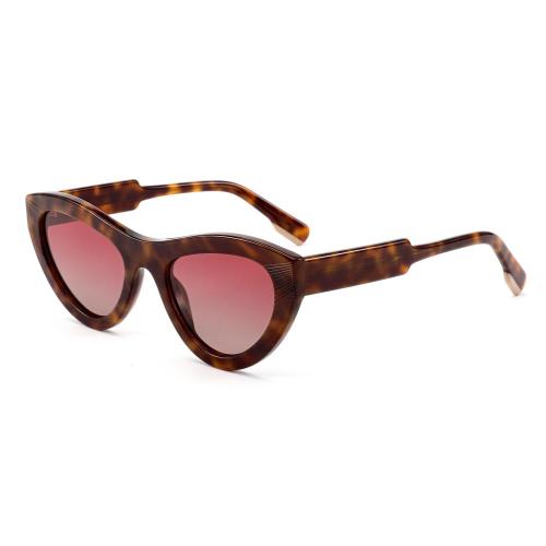 Retro Full Solid Acetate Cat Eye Sunglasses
