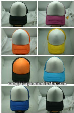 buy 5 panel foam/mesh with screen printing logo cap