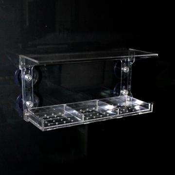 Clear Acrylic Bird Feeder with Sucker Suspension