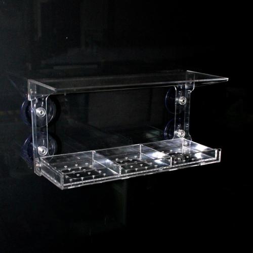Clear Acrylic Bird Feeder with Sucker Suspension