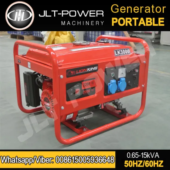 JLT POWER 2KW Professional Good Quality Gasoline Engine Generator