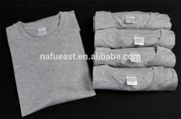 Heather grey t-shirt men size sublimation blank Cotton or Polyester