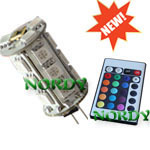 4W  new design remote control RGB G4 led light