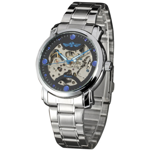 personlized men watch alloy case with stainless steel band