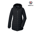Parka de mujer con aspecto de plumón suave y capucha
