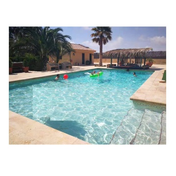 Non-Slip Beige Custom Edging Swimming Pool Travertine Coping