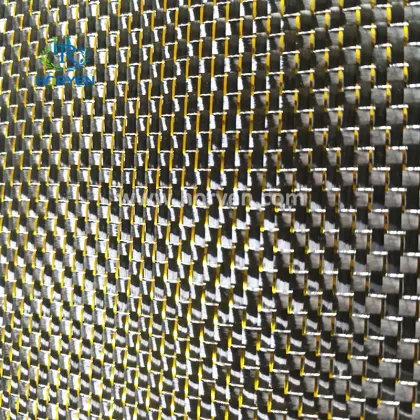 Gold glitter hybrid tela fibra de carbono