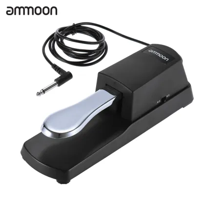 ammoon Piano Keyboard Sustain Damper Pedal for Roland Korg Electric Piano Electronic Organ Synthesizer for Yamaha