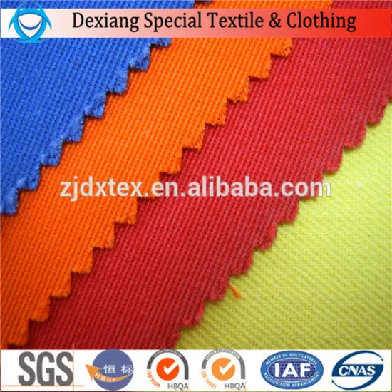 100% cotton protective flame retardant fabric for garments