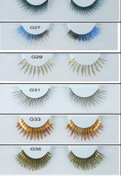 High quality different size various color strip eyelash