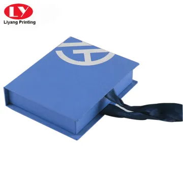 Book Shape Magnetic Box Ribbon Closure