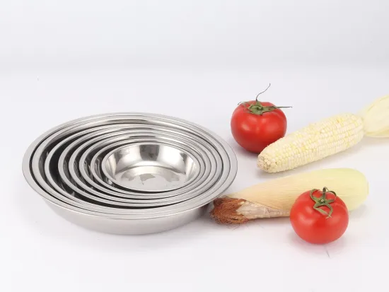 201 Stainless Steel Kitchenware Dinner Plate