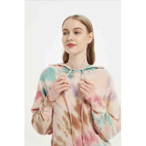 latest design color tie-dyed cashmere jumpers
