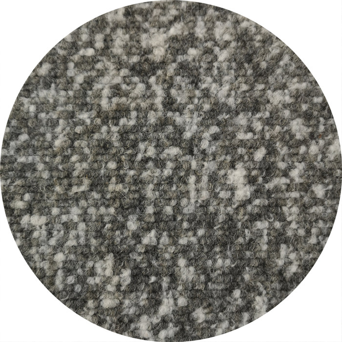 Knitted jacquard boucle wool fabric