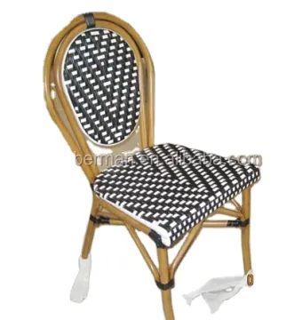 French Bistro Rattan Chairs - Bamboo Frame Cafe Rattan Chairs